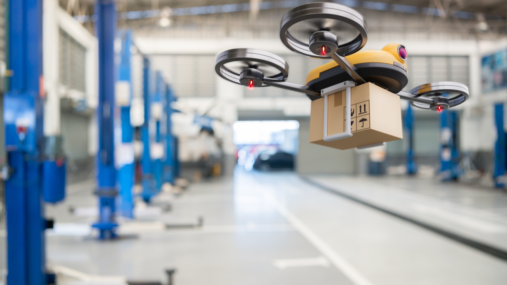 Drone delivery in Industrial IoT