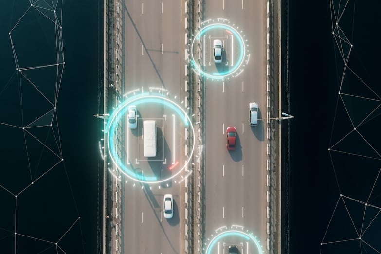 NTN Cellular IoT Tracking of cars and busses on a highway