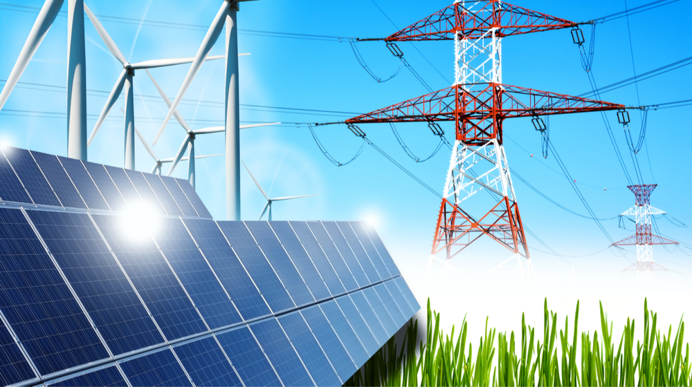 smart grid and renewable sources concept